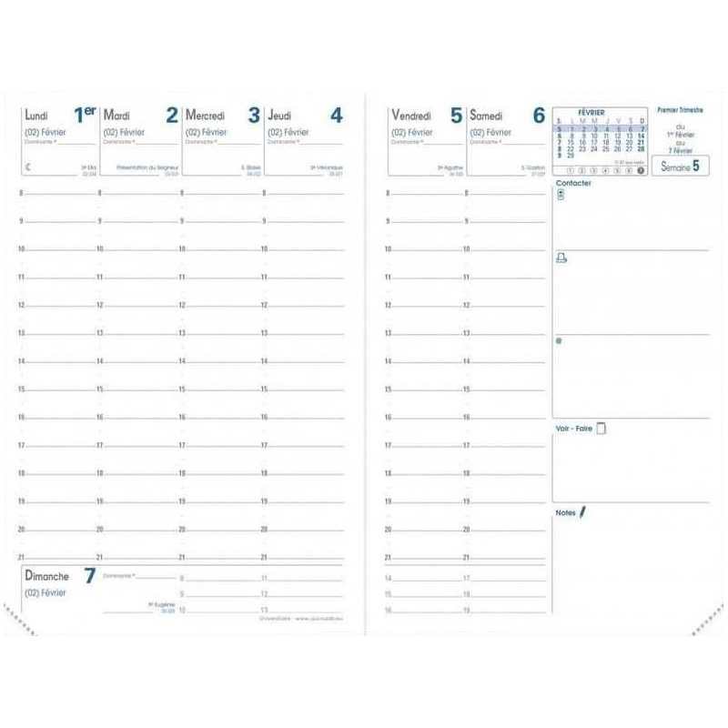 Recharge pour agenda Recharge pour agenda