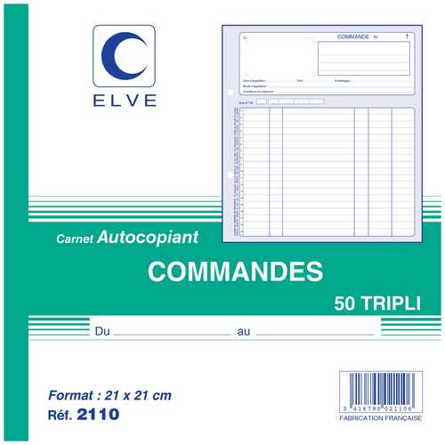 Carnet autocopiant Carnet autocopiant