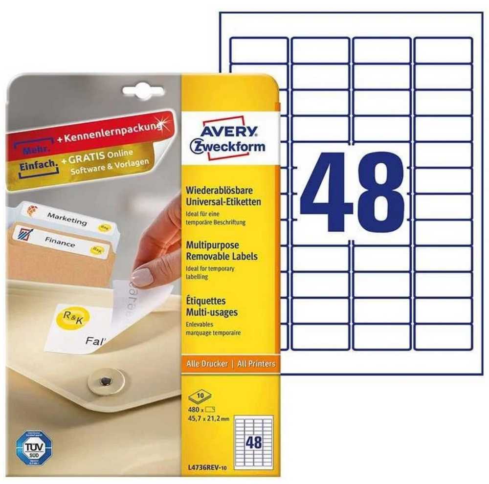 Etiquettes enlevables