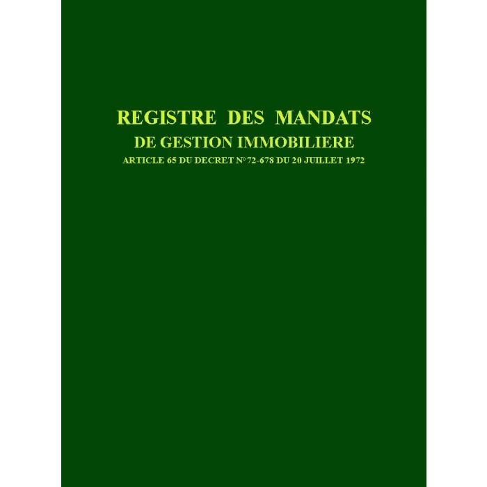 Registres réglementaires Registres réglementaires