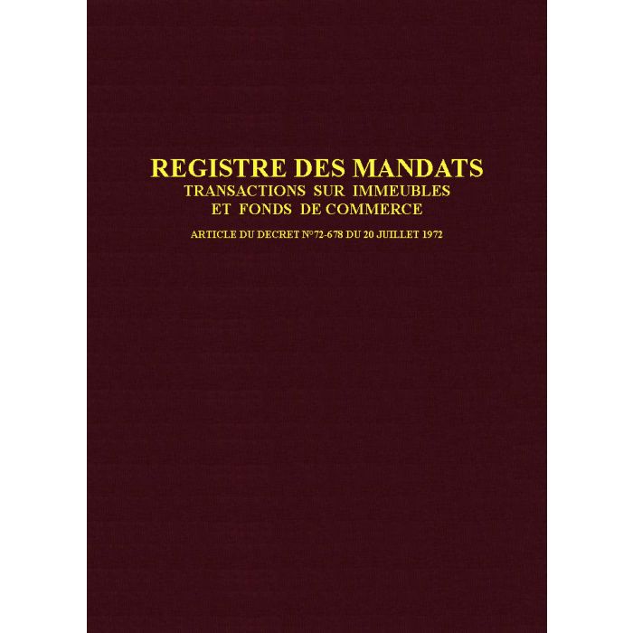 Registre Immobilier Registre Immobilier