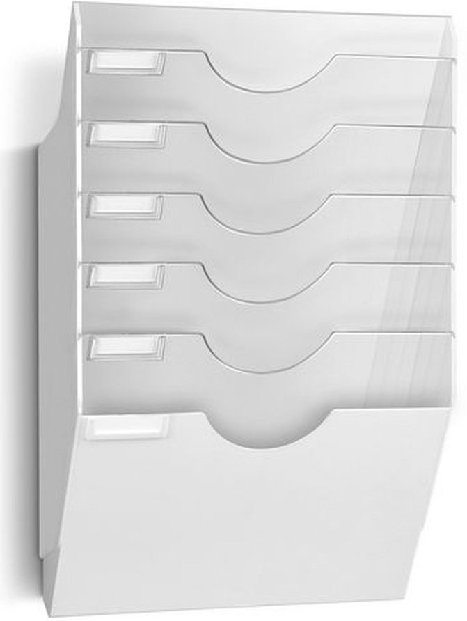 Supports Muraux Transparents DIN A4 - Lot De 3 | En Polystyrène Avec Matériel De Fixation | Par CEP
