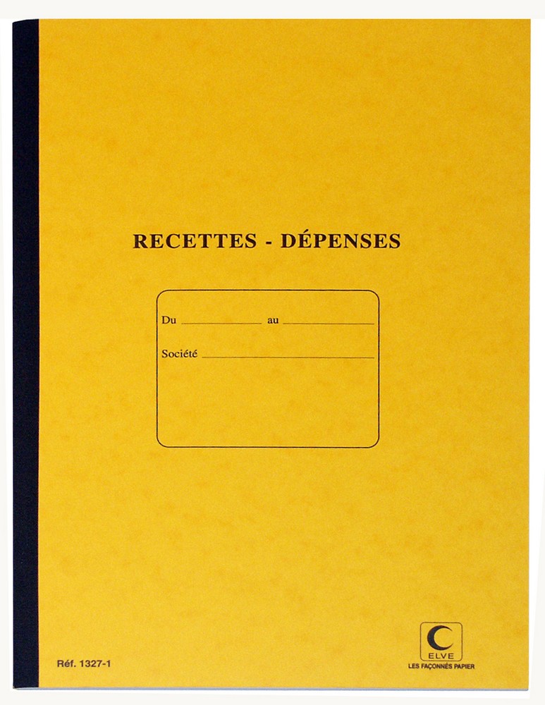 Registre Recettes et Dépenses - 297 x 210 mm ELVE 13271