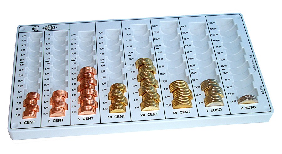 Monnayeur EURO compact 8 colonnes à pièces WEDO Trieur à monnaie