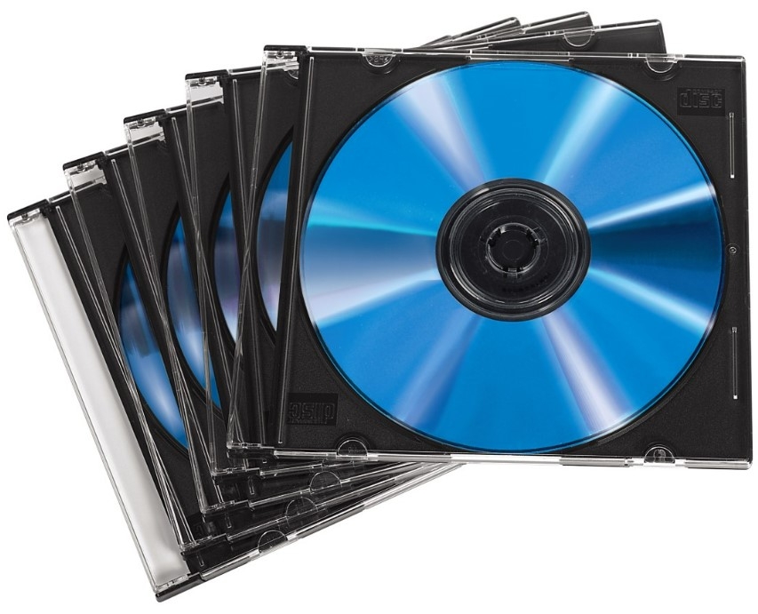 Hama Boîtier CD standard, lot de 5, Transparent / Boîtier vide