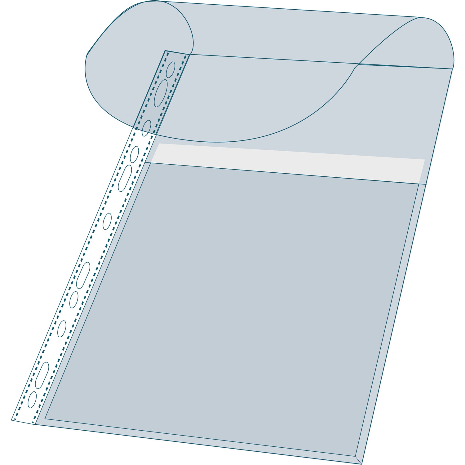Pochettes perforées A5, PCV souple 180 µm