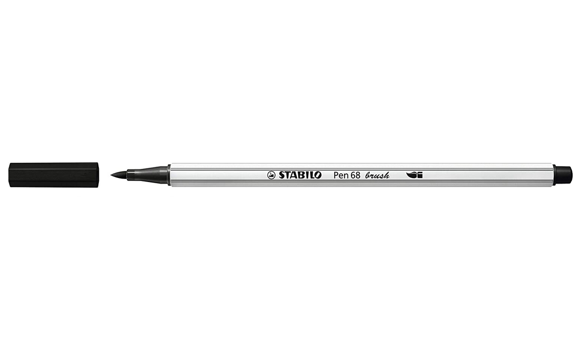 Stylo-feutre Pen 68 Brush - Noir STABILO
