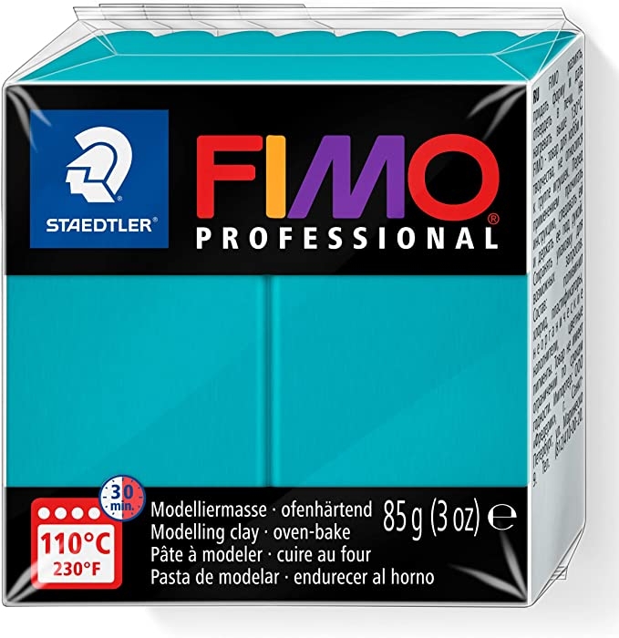 Staedtler Pâte à modeler professionnelle FIMO 8004 - Polymère durcissant au  four - Lot de 6 blocs de 85 g - Coloris baie
