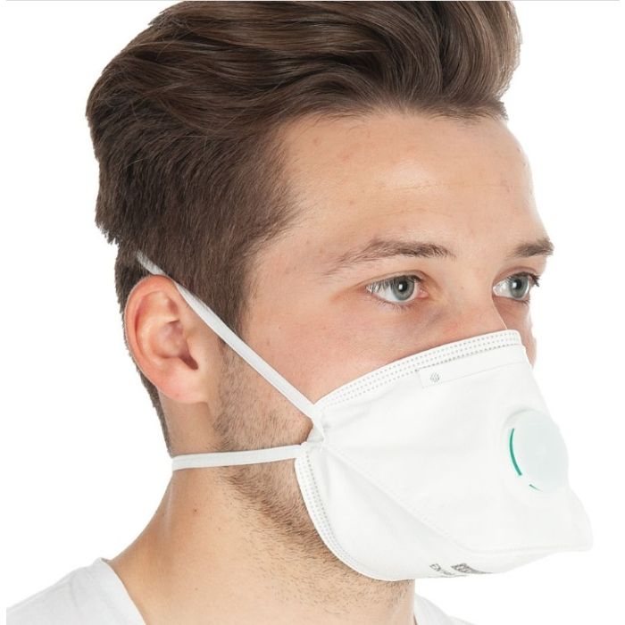 Masque de protection respiratoire jetable et pliable avec soupape