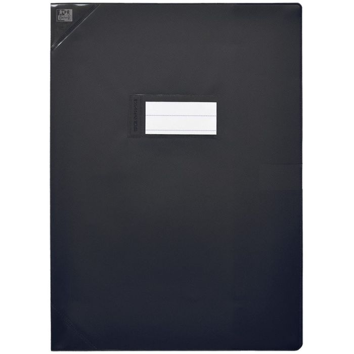 Protège-cahier Noir - 240 x 320 mm (OXFORD Fournitures scolaires)