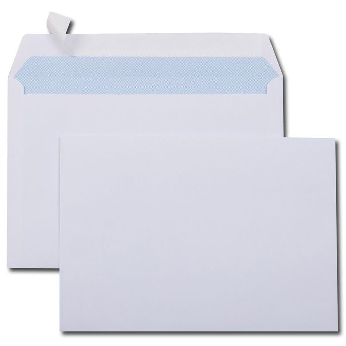 Enveloppes autocollantes sans Fenêtre C5 - 162 x 229 mm GPV Lot de 500