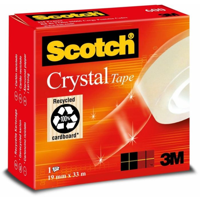 Ruban adhésif Scotch Crystal 19 mm x 33 m