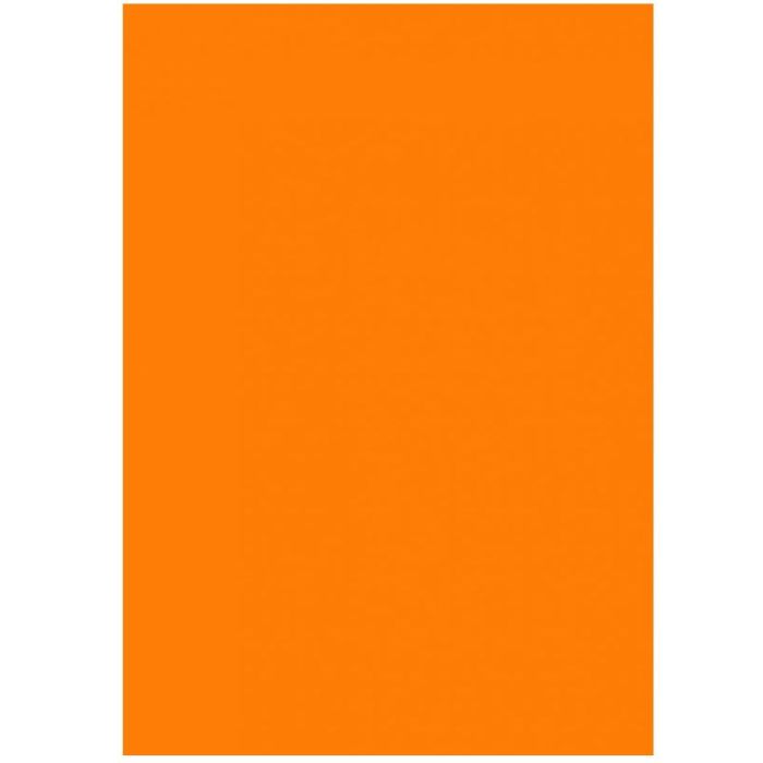 Feuilles de papier de couleur - 500 x 700 mm - Orange clair FOLIA Lot de 10