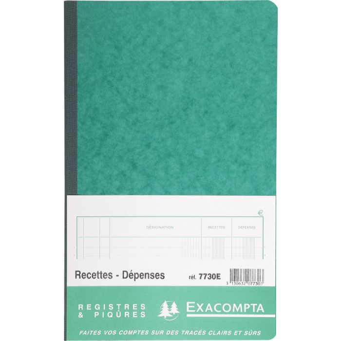 Recharge EXACOMPTA pour Exatime 17 - Recettes/dépenses - 172x105mm