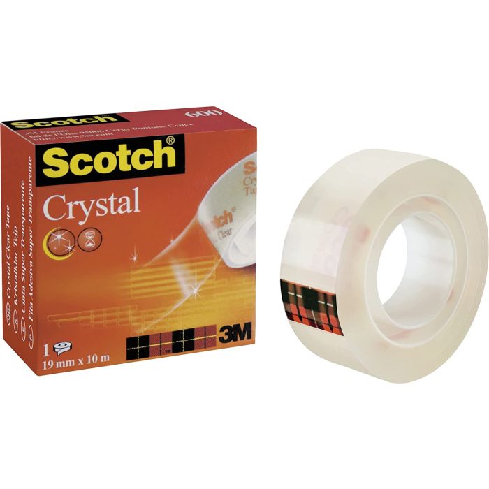 Scotch ruban d'emballage silencieux, ft 50 mm x 66 m, transparent, paquet  de 6 rouleaux