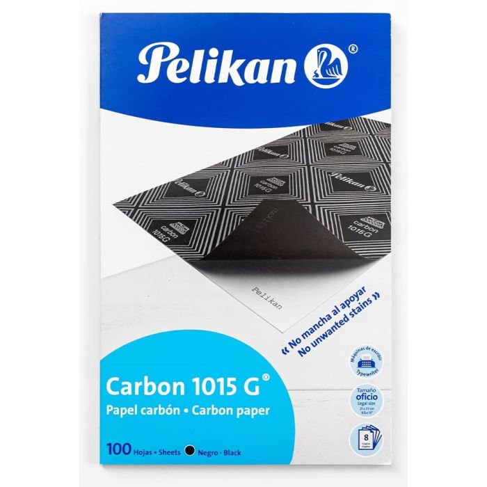 Papier Carbone 1015G - 210 x 297 mm A4 - Noir PELIKAN Lot de 100 Feuilles