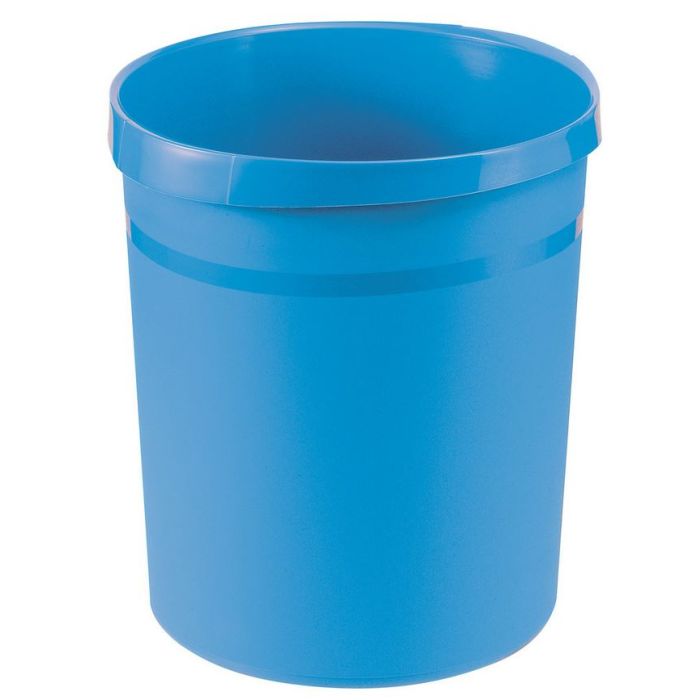 Poubelle Bleue 18 litres avec poignée (HAN 18190-54 Tri des déchets papier)