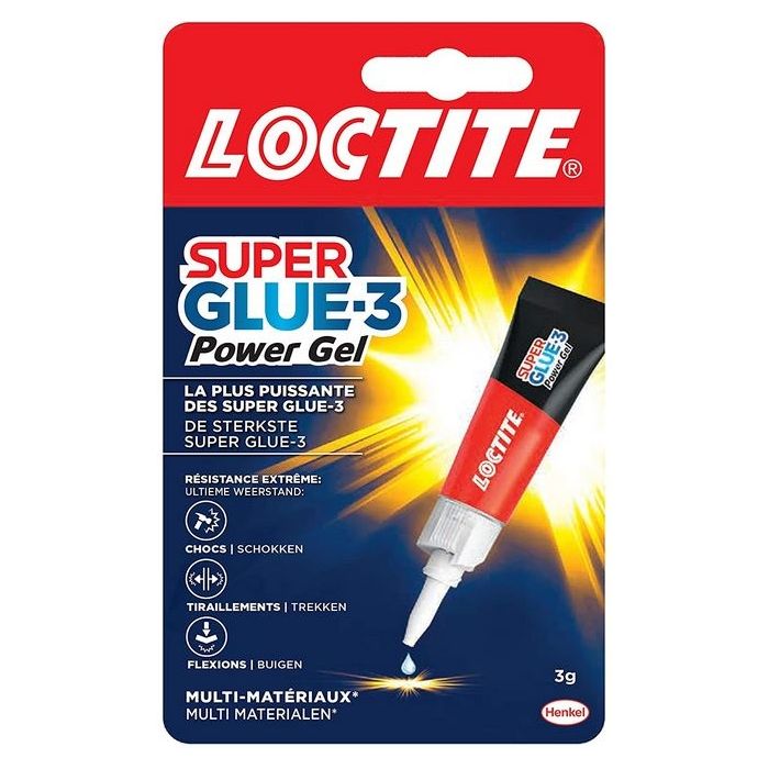 Colle instantanée Gel - 3 g LOCTITE Super Glue 3 Power Gel