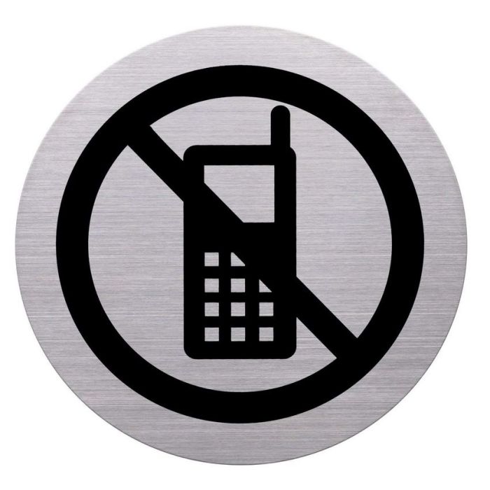 Interdiction de téléphoner - Pictogramme HELIT Plaque adhésive