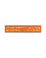 Trace-Lettres en plastique - Orange transparent - 7 mm : MINERVA