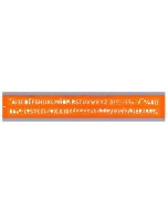 Trace-Lettres en plastique - Orange transparent - 8 mm : MINERVA
