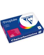Ramette de papier Trophée de 250 feuilles A4 160g - Rouge groseille : CLAIREFONTAINE photo