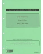 ELVE 1051-4 : Recharge pour reliure juridique (Procès-verbaux, Livre journal et inventaire)