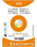 Fiches Bristol lignées sous film - 148 x 210 mm - Vert EXACOMPTA Lot de 100
