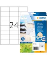 Étiquettes adhésives blanches - 210 x 297 mm HERMA Lot de 80