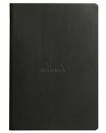 Carnet de Notes A5 RHODIARAMA - Reliure cousue - Pages lignées - Noir RHODIA