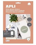 Étiquettes brillantes - 210 x 297 mm - Blanc : AVERY Lot de 10 Visuel