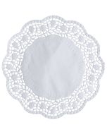 Napperon en papier - Rond - 200 mm - Blanc : PAP STAR Lot de 100 Visuel