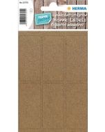 Étiquettes adhésives rondes - diamètre 60 mm - brun naturel HERMA Lot de 360 - photo