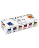 Peinture pour porcelaine - 20 ml - Assortiment KREUL Color Living Lot de 6
