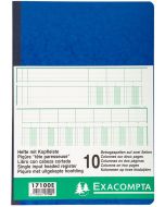 Registre à têtes paresseuses 10 colonnes - 297 x 210 mm EXACOMPTA 17100E Journal photo
