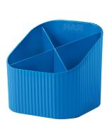 Photo Pot à crayons Multipot Economy - Bleu transparent : HELIT H6390230