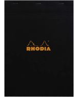 Bloc-Notes quadrillé - 210 x 297 mm A4 : RHODIA N°18 Couverture Noire Visuel