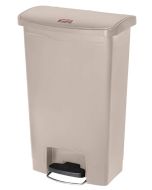 Poubelle à pédale avec couvercle - 68 litres - Beige : RUBBERMAID Visuel