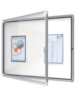Vitrine Extérieur 8 feuilles A4 - Surface magnétique NOBO à clé image
