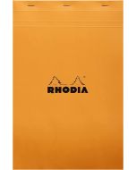 Bloc-notes quadrillé - Couverture Orange - 210 x 318 mm A4+ RHODIA N°19 Fermé