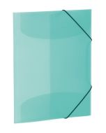 Chemise à élastiques A3 en PP translucide - Turquoise HERMA image