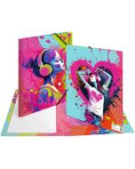 Chemise à élastiques en carton - A4 HERMA Music Girl