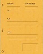 Dossier de Plaidoirie Avocat Pour ou Contre - Jaune EXACOMPTA 220109E Visuel chemise