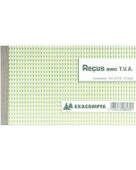 REÇUS avec TVA : Carnet autocopiant Dupli Exacompta 23172E