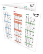 Calendrier mural 2026/2027 - 295 x 220 mm EXACOMPTA 34310E visuel Septembre 2026 à Mars 2027