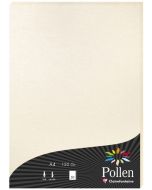 Feuilles de couleur A4 - 210 x 297 mm - Ivoire irisé POLLEN Lot de 25