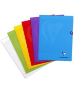 CLAIREFONTAINE 63361C : Cahier piqûre couverture pelliculée - 96 pages à grands carreaux - 240 x 320 mm