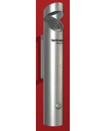 Cendrier mural rond - 300 x 460 mm - Argent / Noir RUBBERMAID Infinity