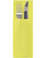Pochettes à couverts avec Serviette de table - Crème : PAP STAR Lot de 100 Visuel