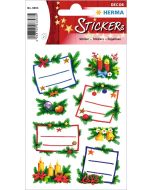 Etiquettes adhésives de Noël - Composition Florale : HERMA Image